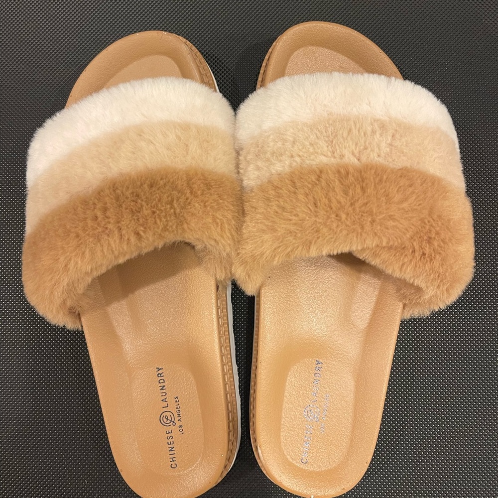chinese laundry slides/slippers-barely worn